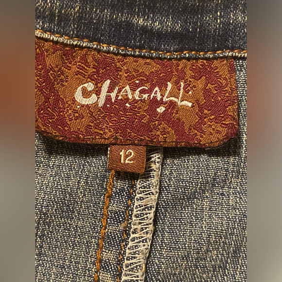 Stylin Chagall  Jean Jacket Blazer Womens Sz 12 - Picture 8 of 8